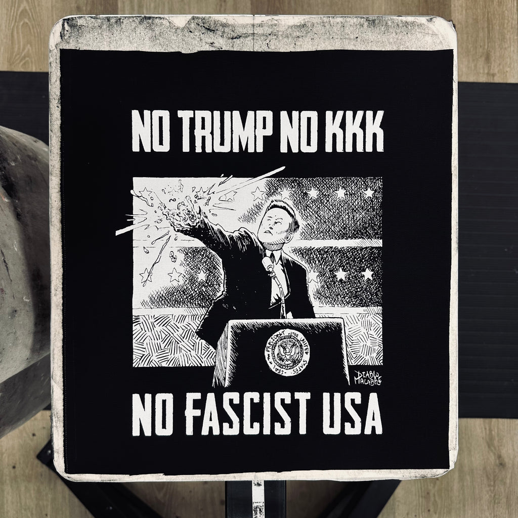 No Trump, No KKK, No Fascist USA - Backpatch