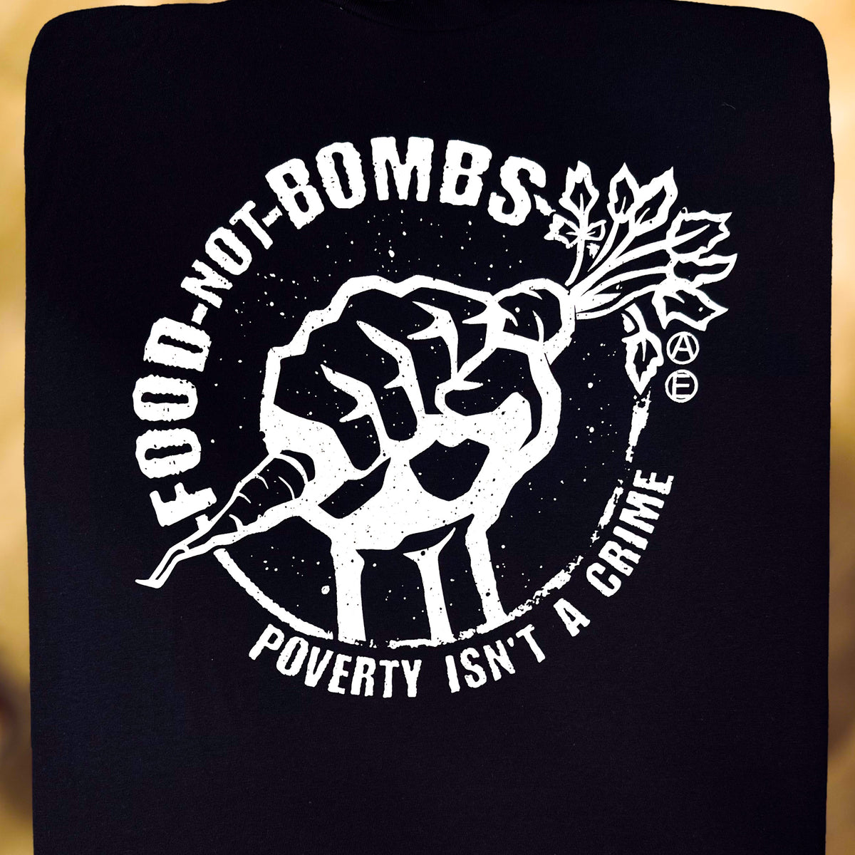 Food Not Bombs Carrot - Poverty Isn't A Crime - Mutual Aid Design - Clay Graham