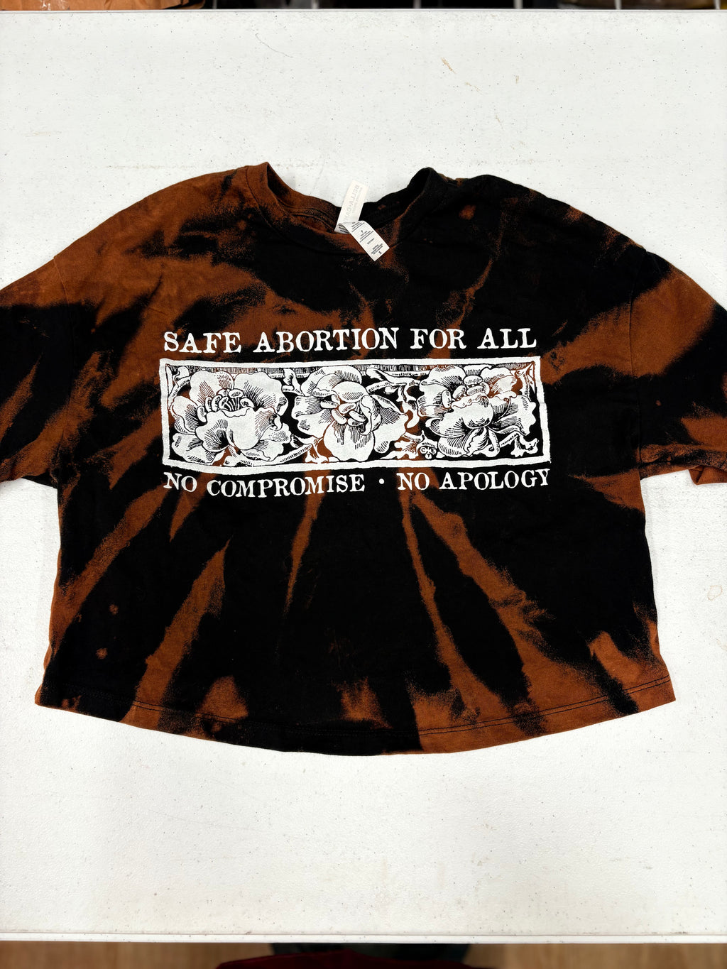 Abortion - Crop Top - S - Bleached (Spiral Style)