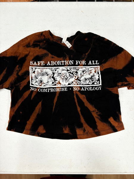 Abortion - Crop Top - S - Bleached (Spiral Style)