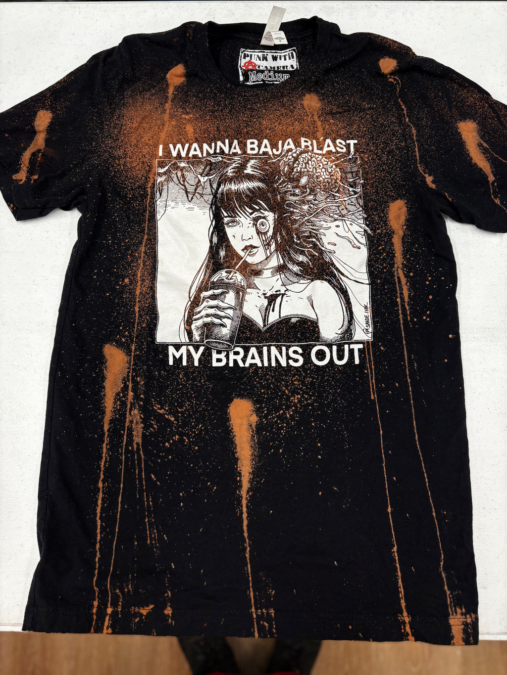 Baja Blast - Shirt - M - Bleached (Gun Shot Style)