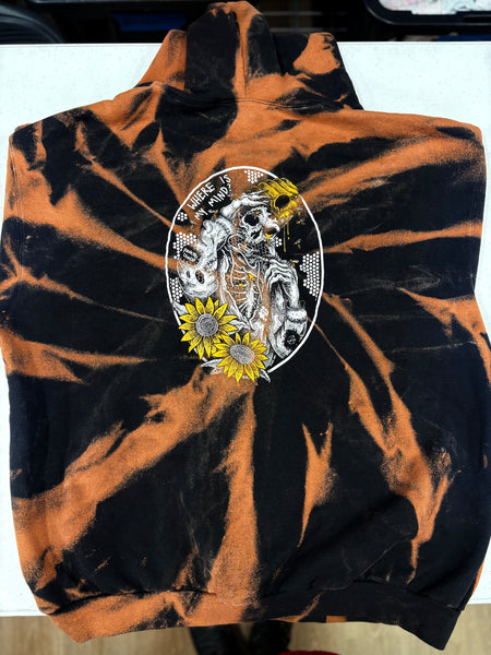 Where is my mind - Zip Up - 2XL - Bleached (Spiral Style)