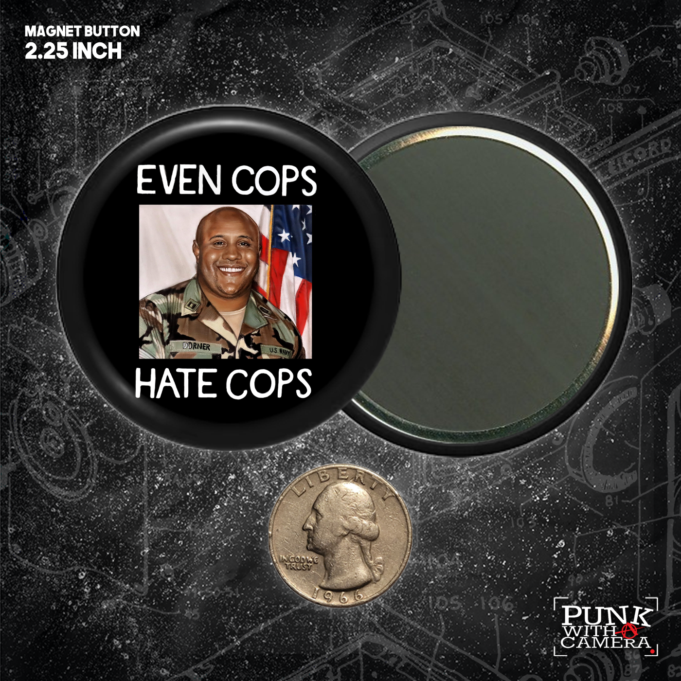 Even Cops Hate Cops - Buttons (1, 1.25, 1.5, & 2.25 Inch)