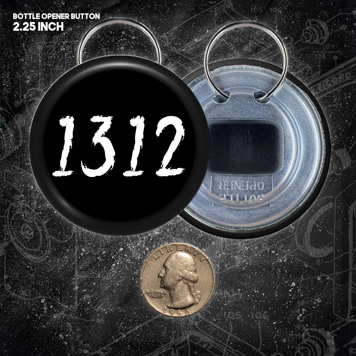 1312 - Buttons (1, 1.25, 1.5, & 2.25 Inch)