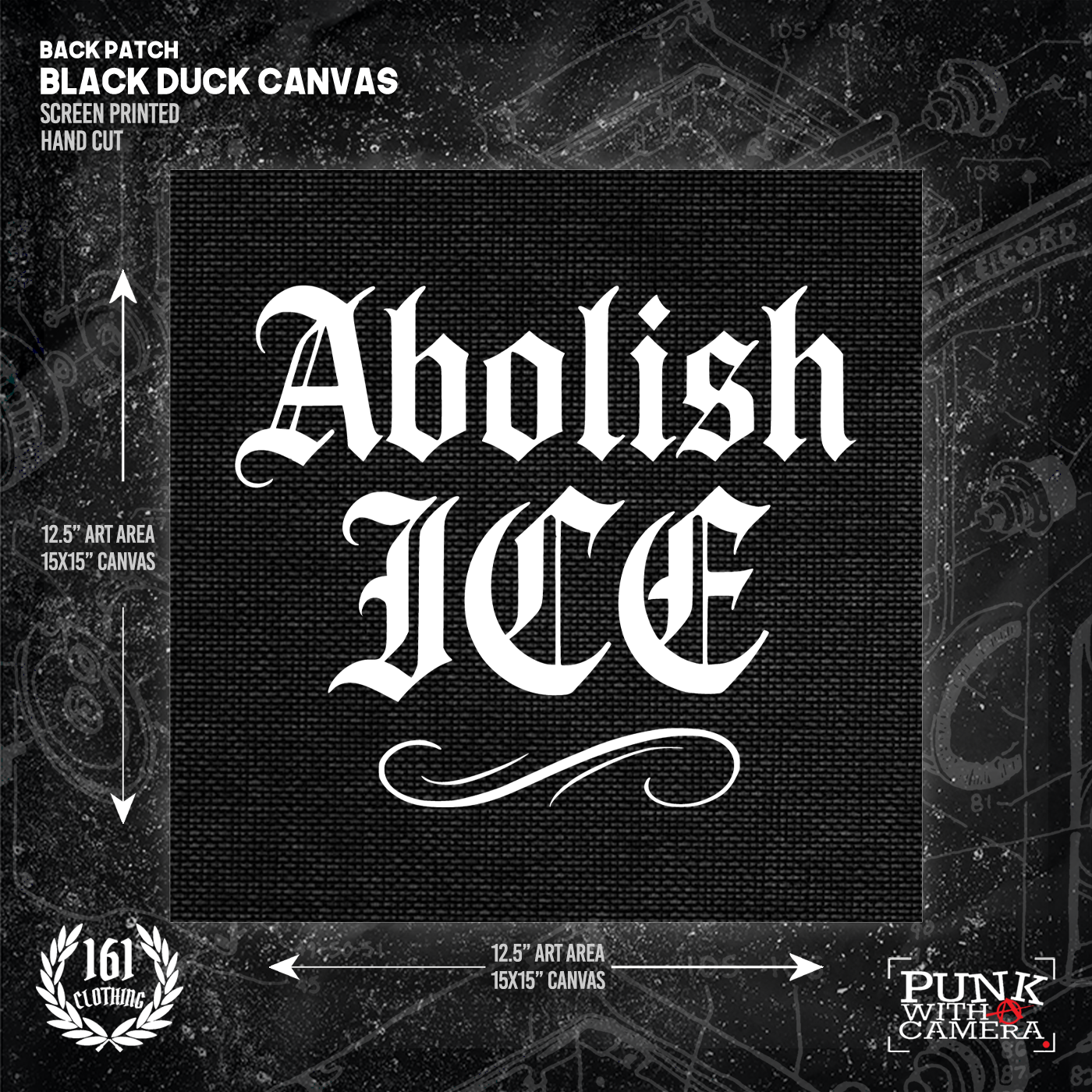 Abolish Ice Old English - Backpatch
