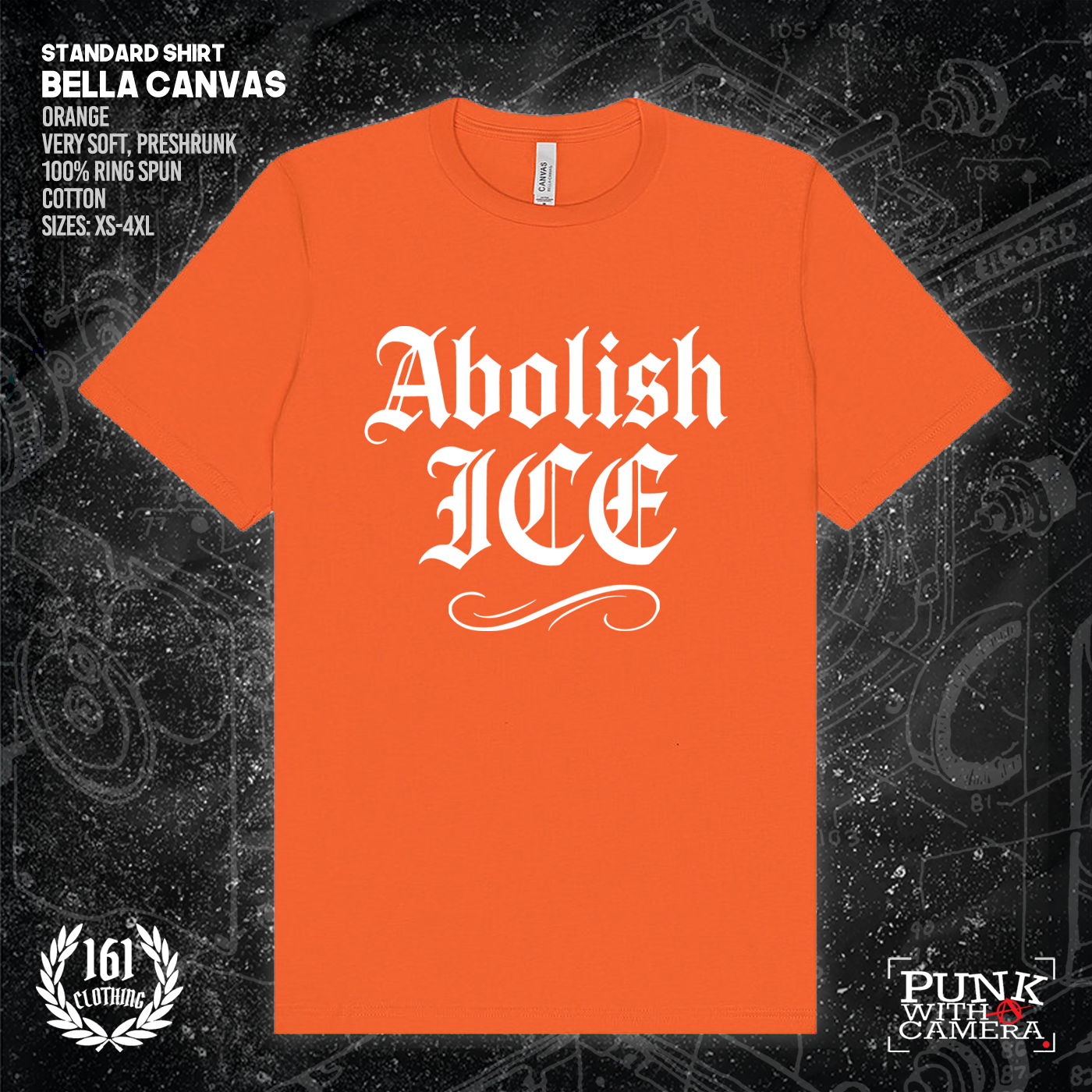 Abolish Ice Old English - 161.Clothing - Mutual Aid Design