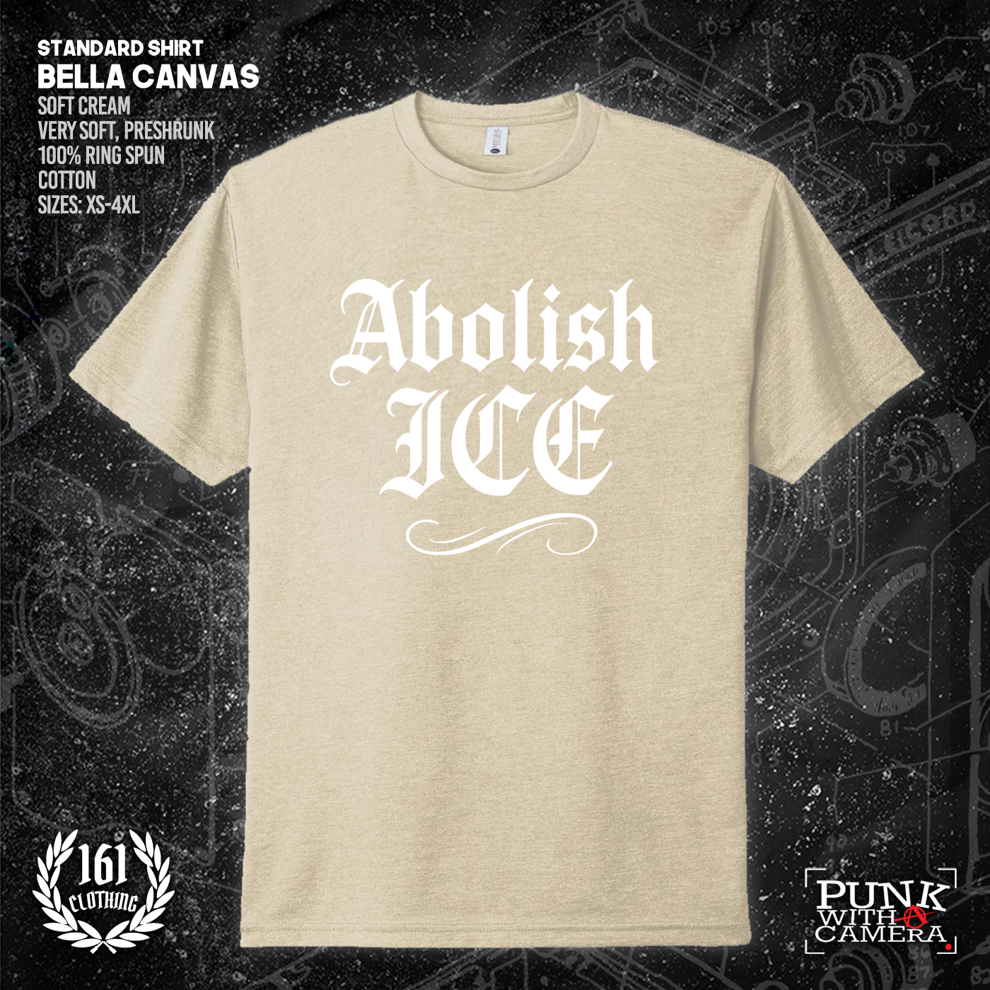 Abolish Ice Old English - 161.Clothing - Mutual Aid Design