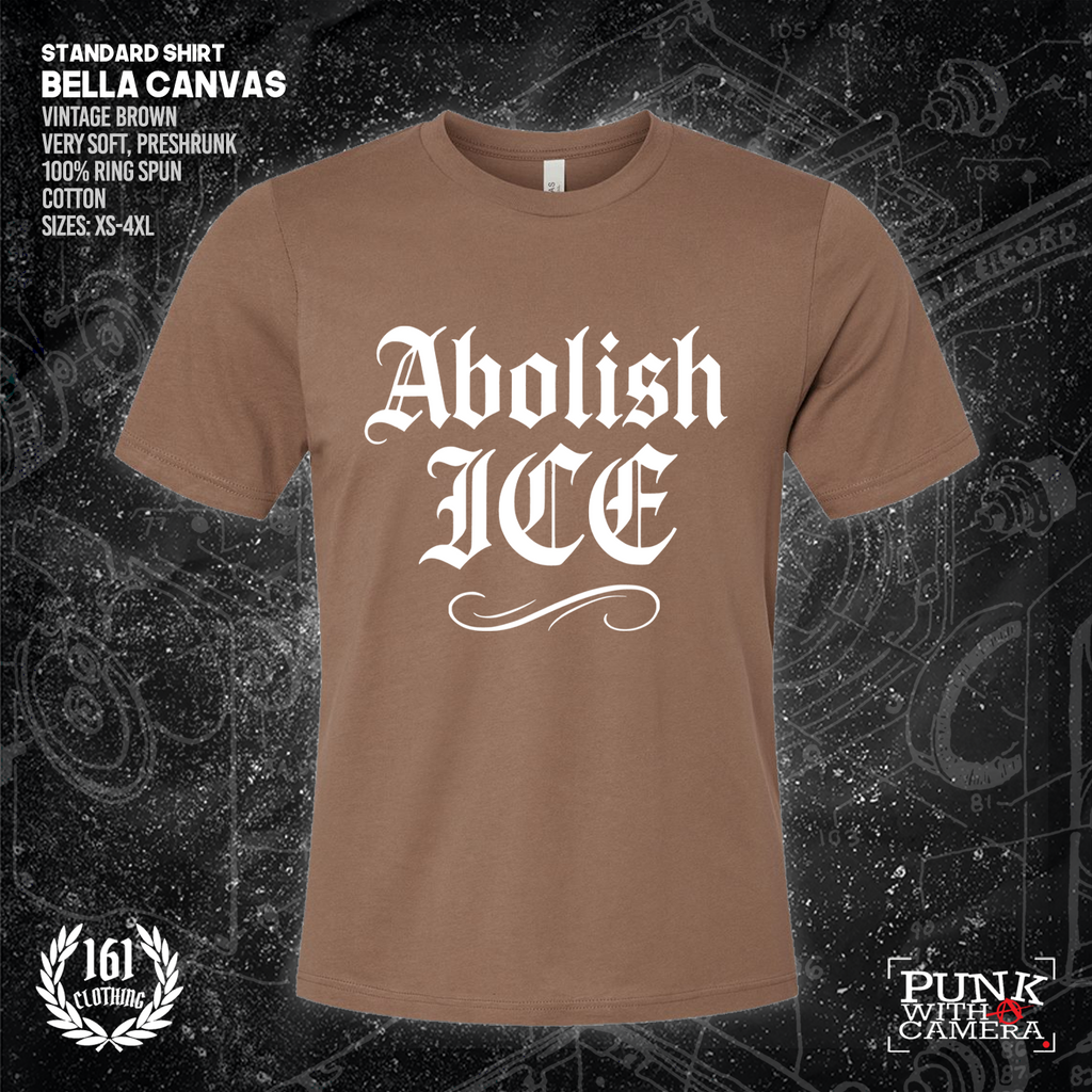 Abolish Ice Old English - 161.Clothing - Mutual Aid Design