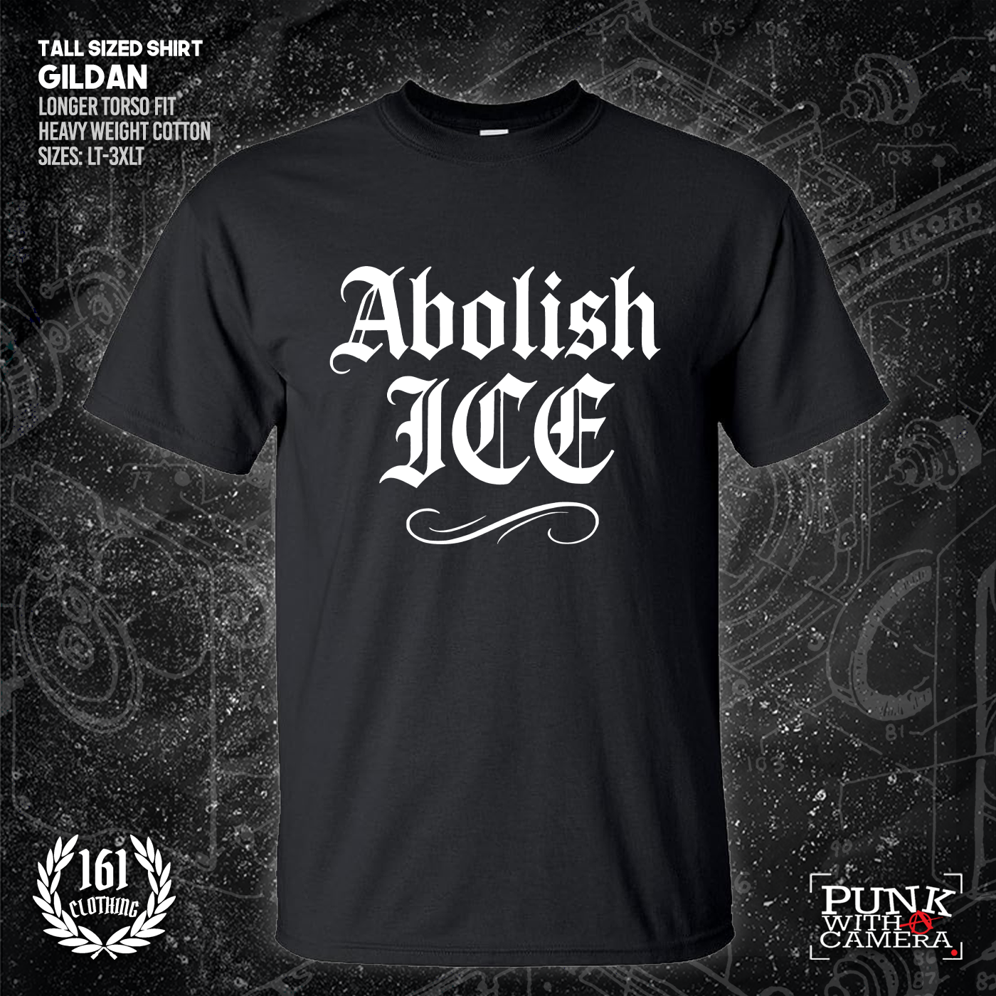 Abolish Ice Old English - 161.Clothing - Mutual Aid Design