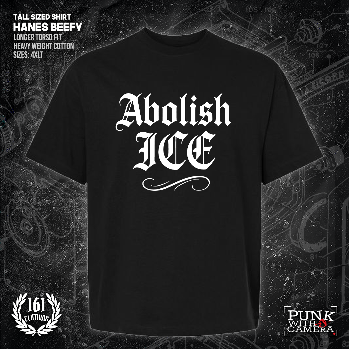 Abolish Ice Old English - 161.Clothing - Mutual Aid Design