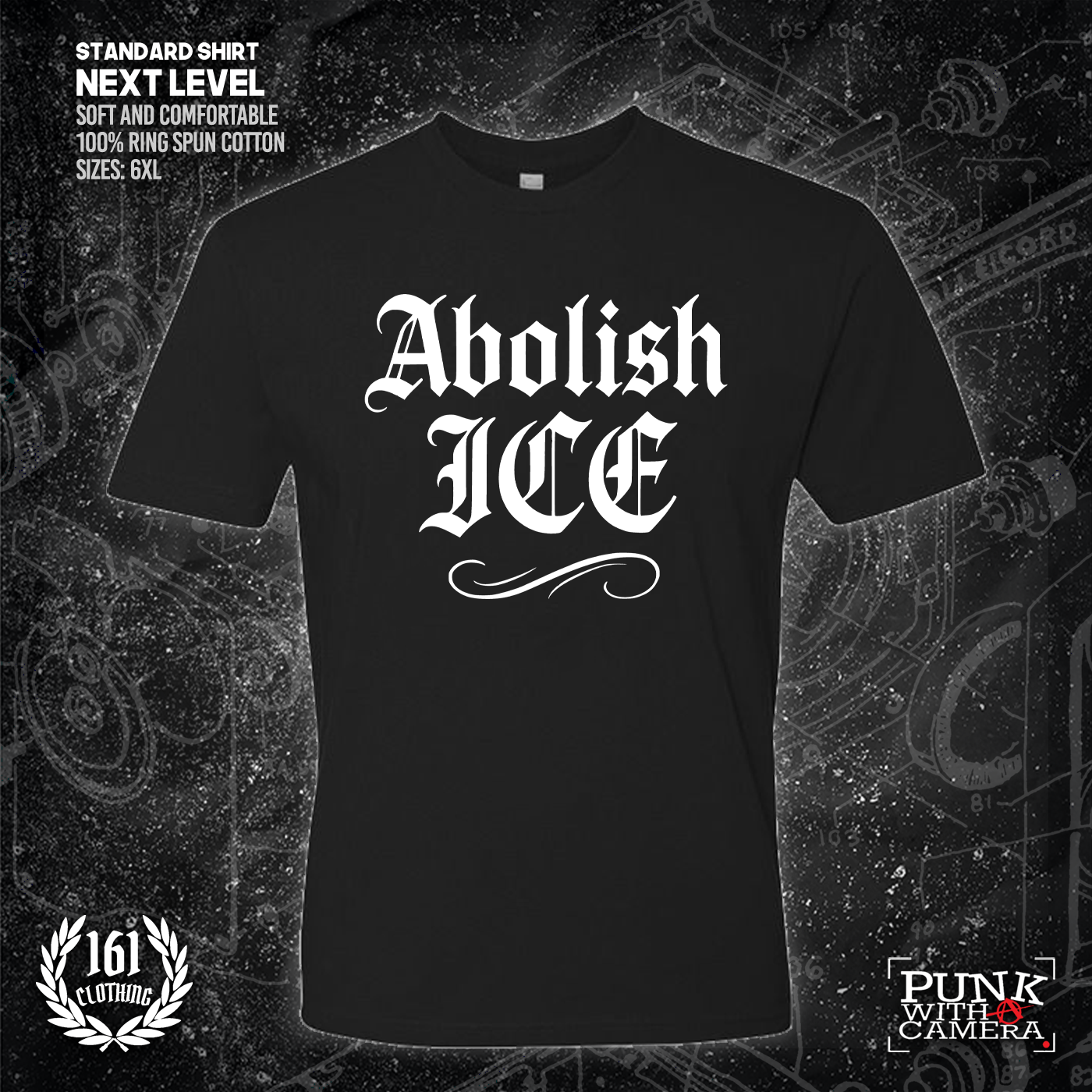 Abolish Ice Old English - 161.Clothing - Mutual Aid Design