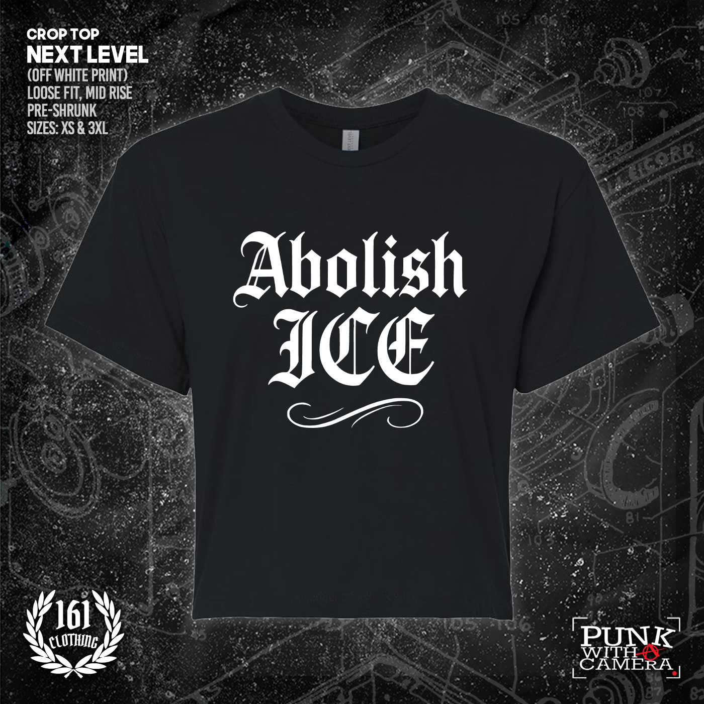 Abolish Ice Old English - 161.Clothing - Mutual Aid Design