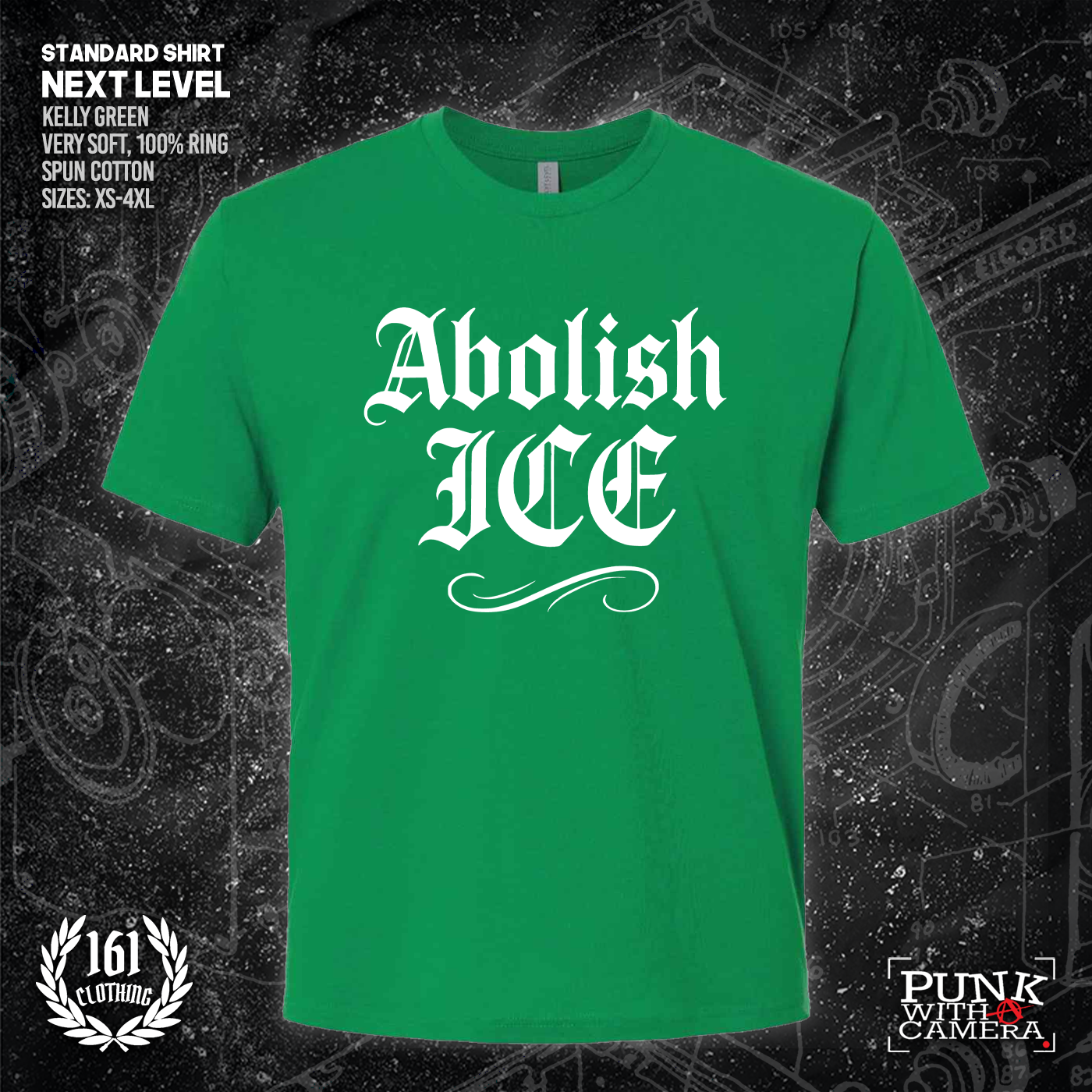 Abolish Ice Old English - 161.Clothing - Mutual Aid Design