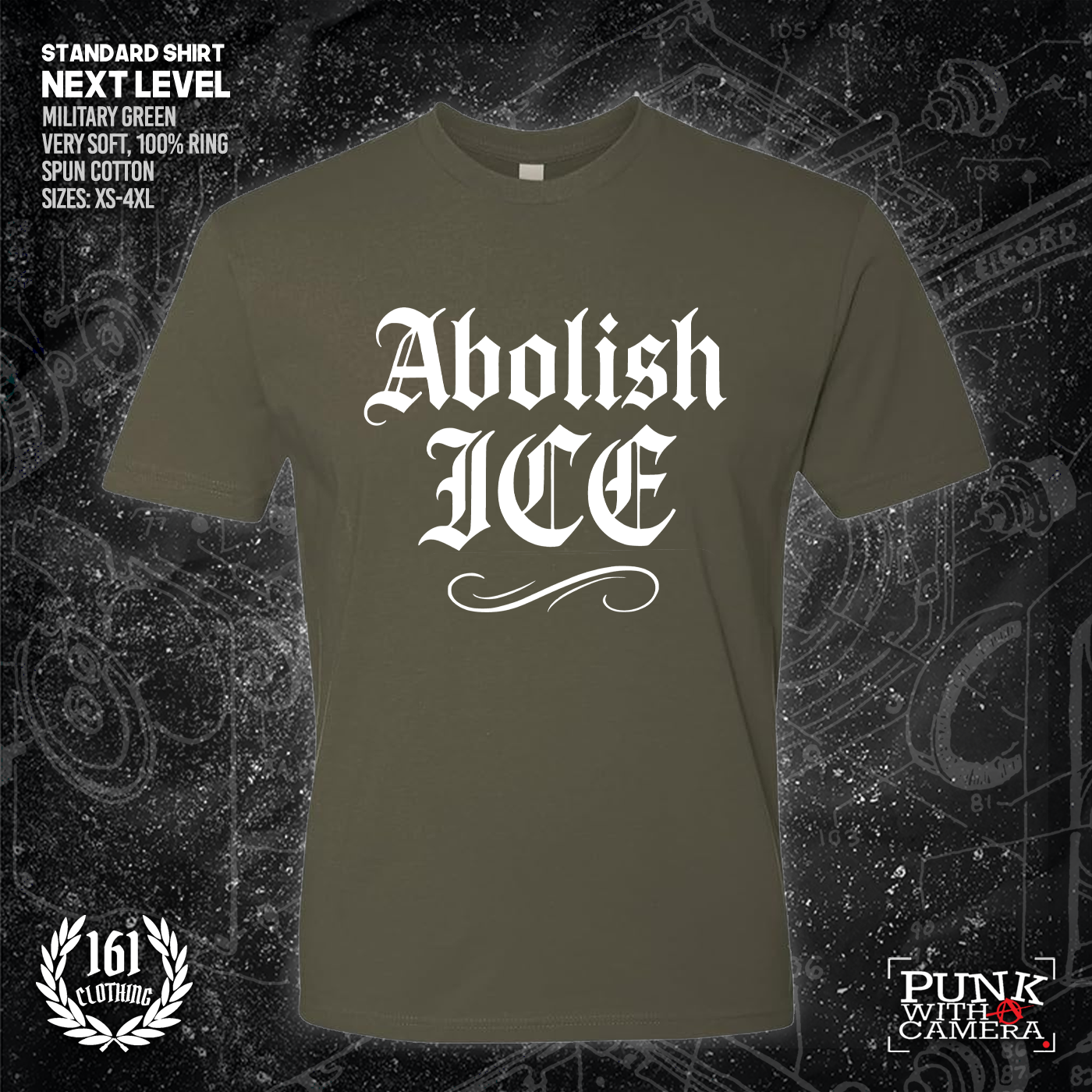 Abolish Ice Old English - 161.Clothing - Mutual Aid Design