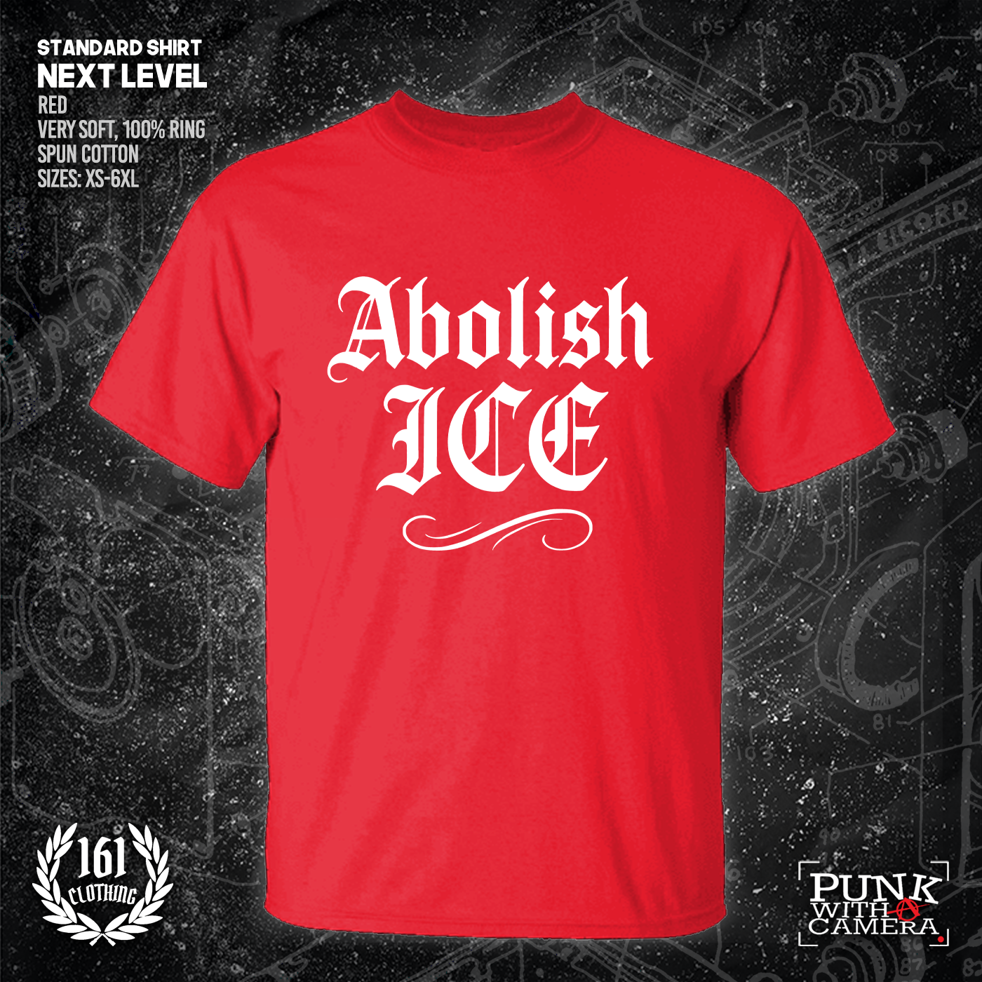 Abolish Ice Old English - 161.Clothing - Mutual Aid Design