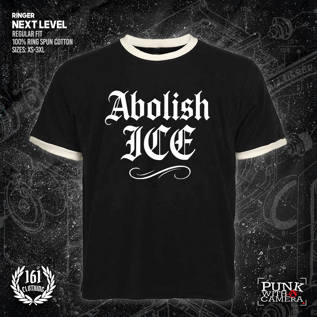 Abolish Ice Old English - 161.Clothing - Mutual Aid Design
