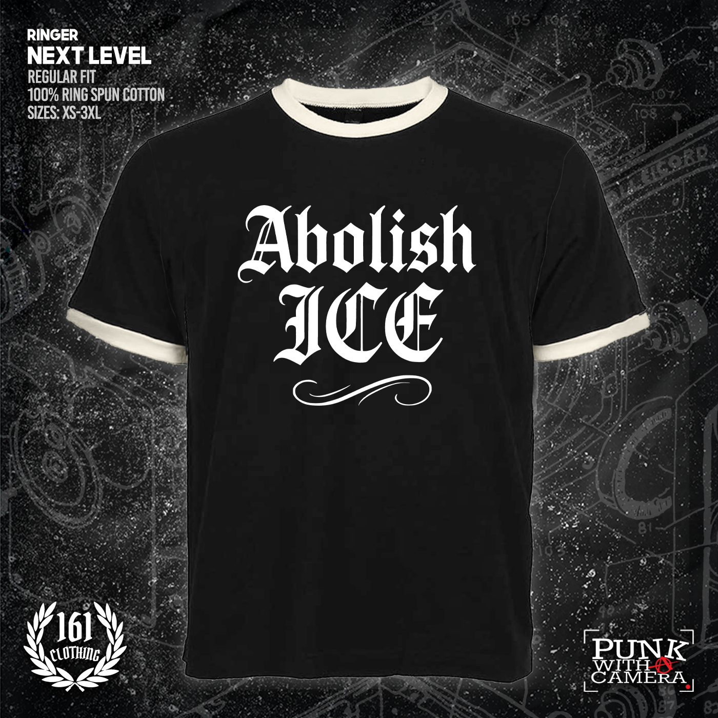 Abolish Ice Old English - 161.Clothing - Mutual Aid Design