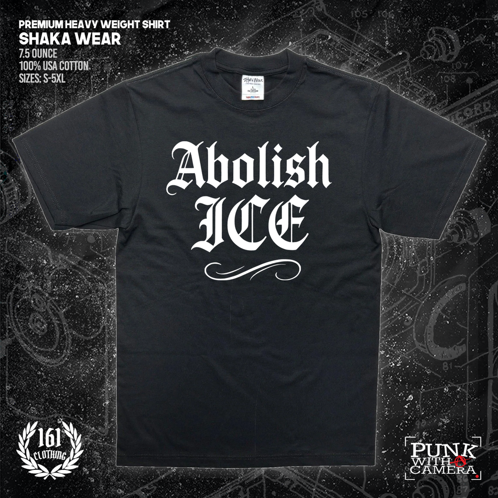 Abolish Ice Old English - 161.Clothing - Mutual Aid Design