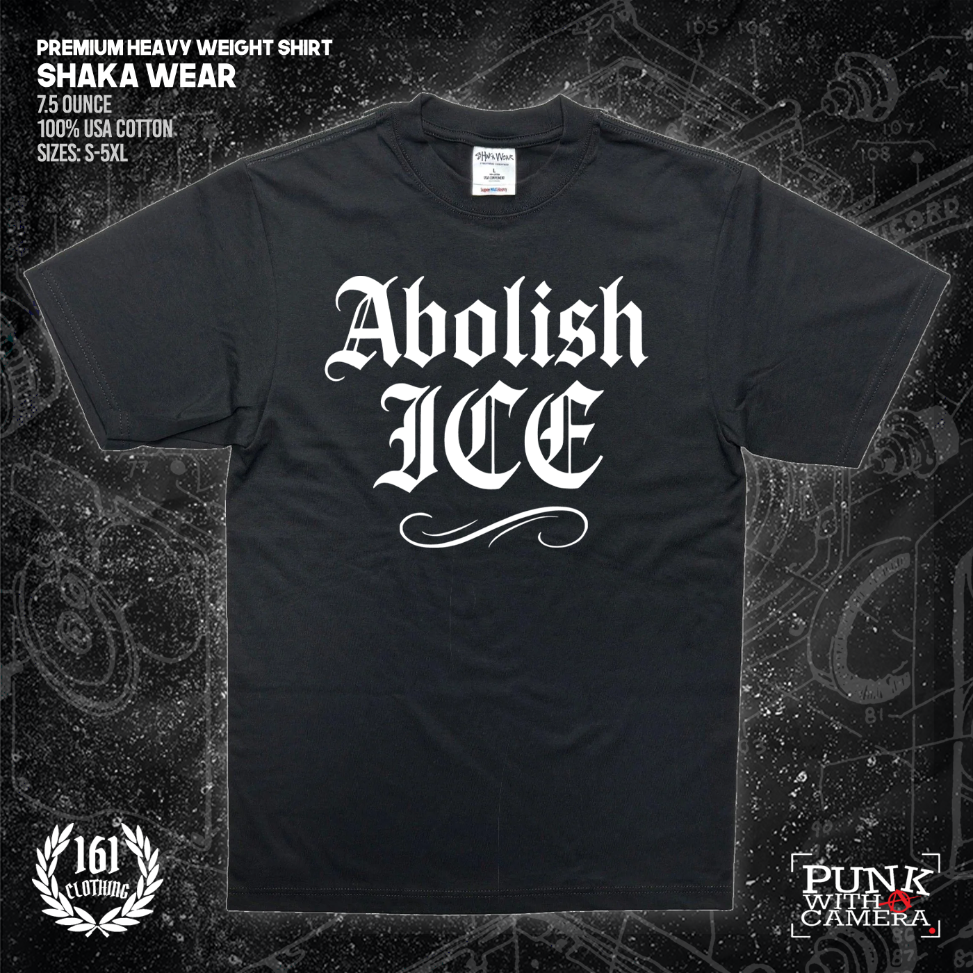 Abolish Ice Old English - 161.Clothing - Mutual Aid Design
