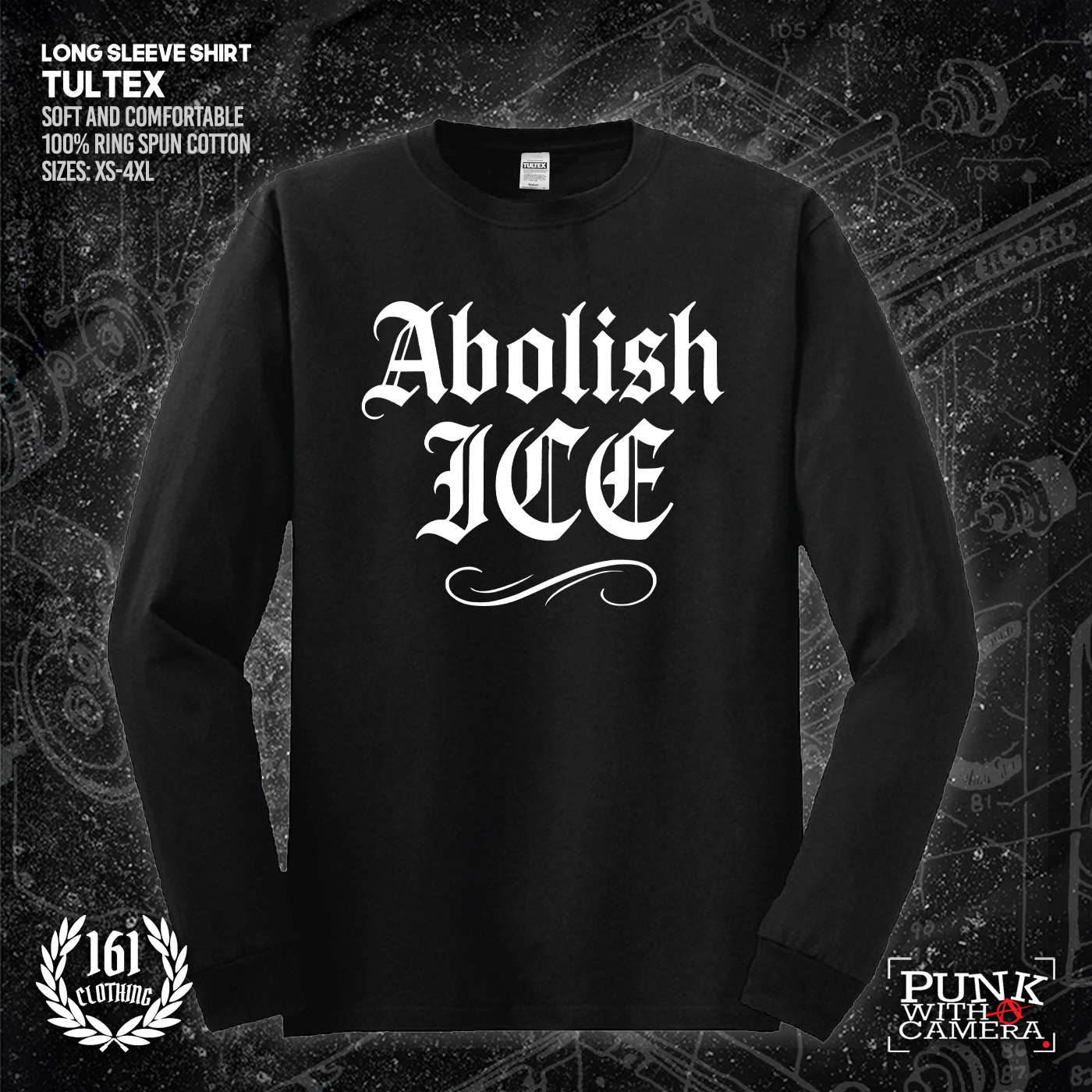 Abolish Ice Old English - 161.Clothing - Mutual Aid Design