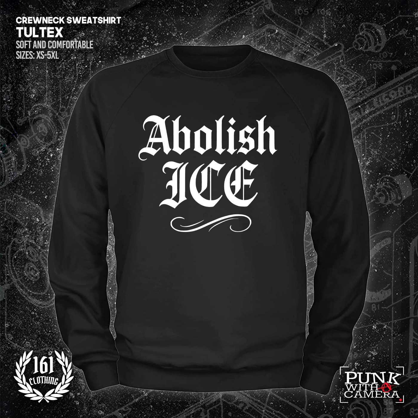 Abolish Ice Old English - 161.Clothing - Mutual Aid Design