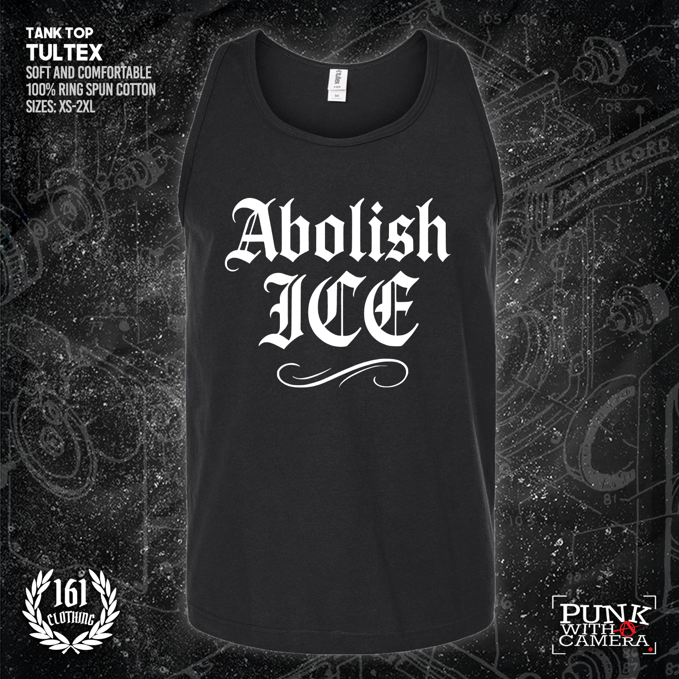 Abolish Ice Old English - 161.Clothing - Mutual Aid Design