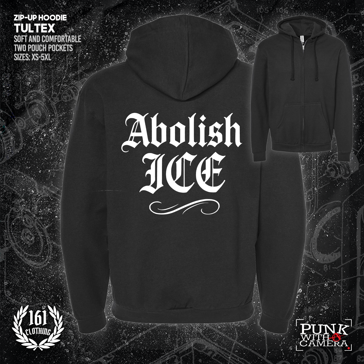 Abolish Ice Old English - 161.Clothing - Mutual Aid Design