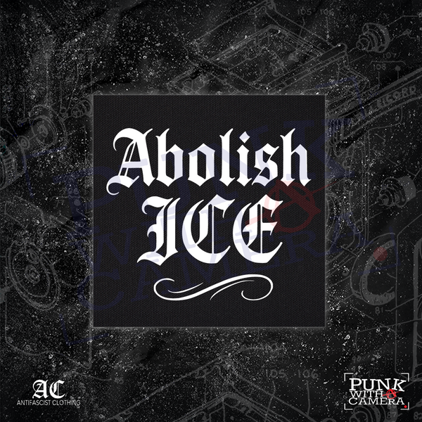 Abolish Ice Old English - Anti-Fascist Clothing - Mutual Aid Design