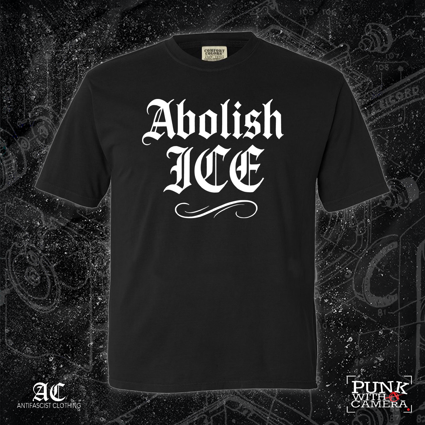 Abolish Ice Old English - 161.Clothing - Mutual Aid Design