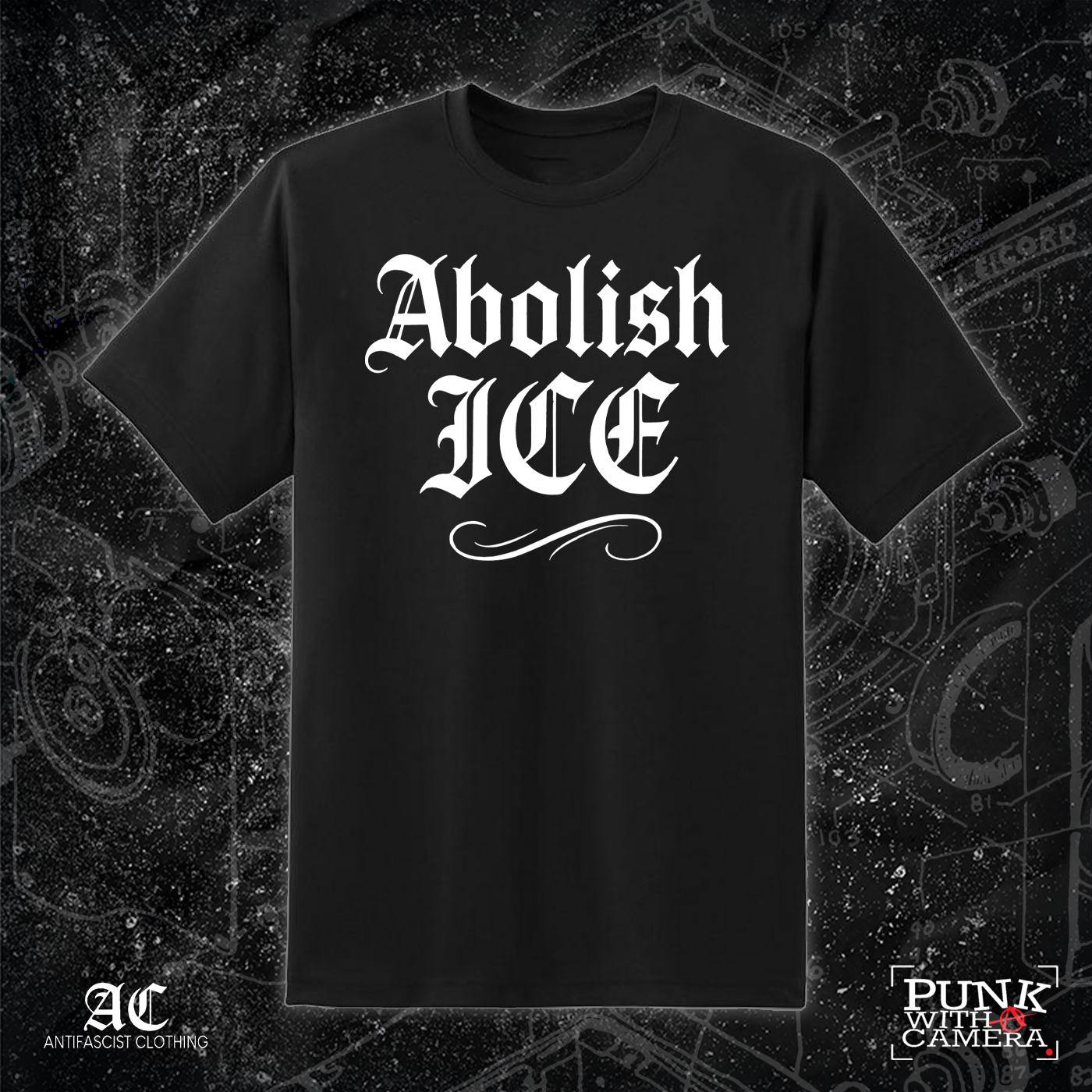 Abolish Ice Old English - 161.Clothing - Mutual Aid Design