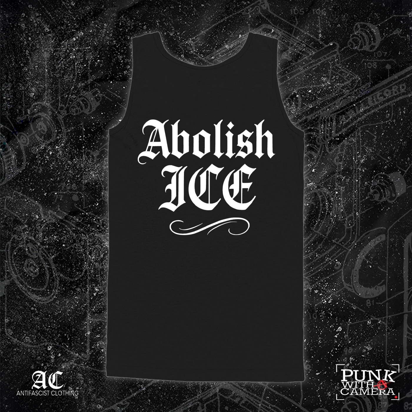 Abolish Ice Old English - 161.Clothing - Mutual Aid Design