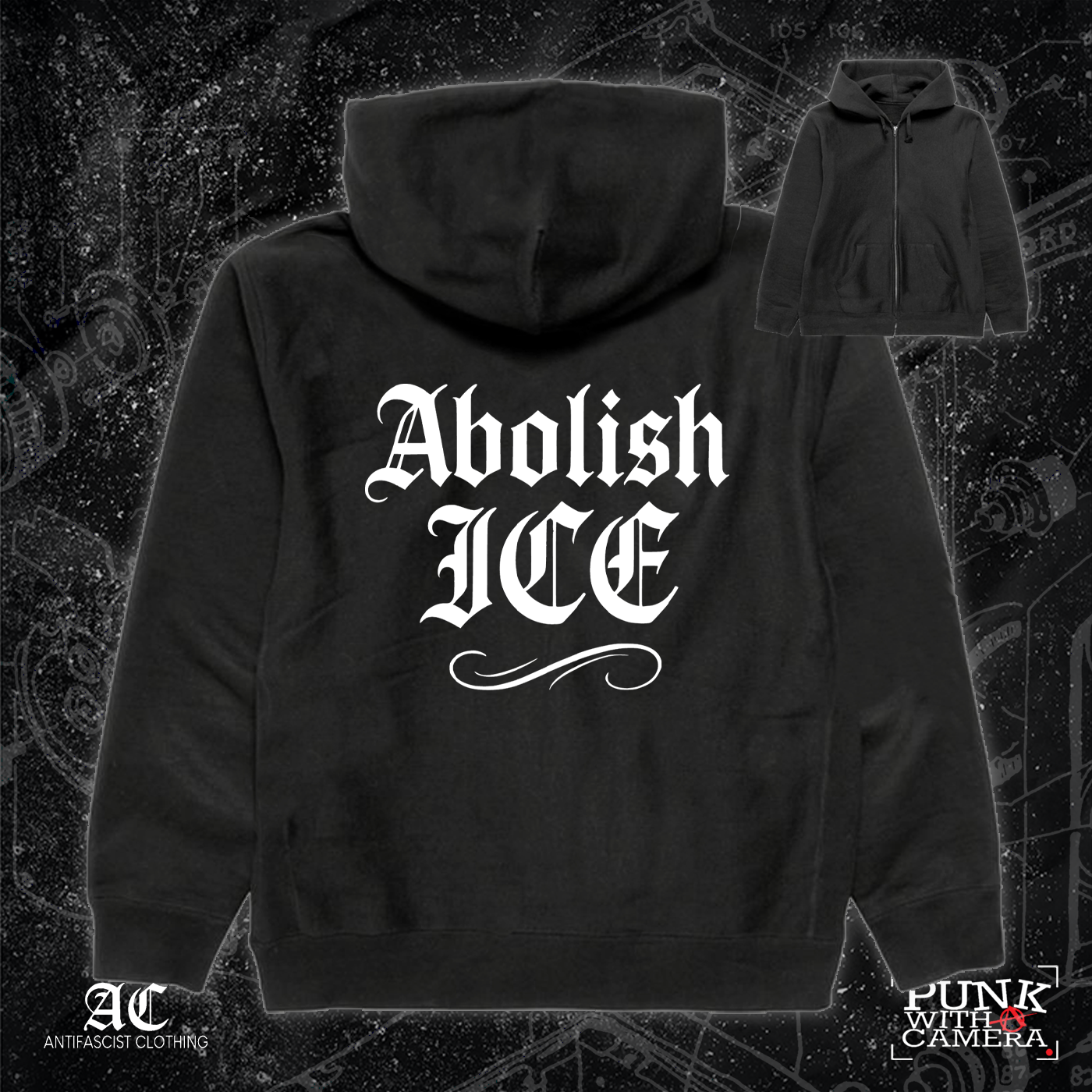 Abolish Ice Old English - 161.Clothing - Mutual Aid Design