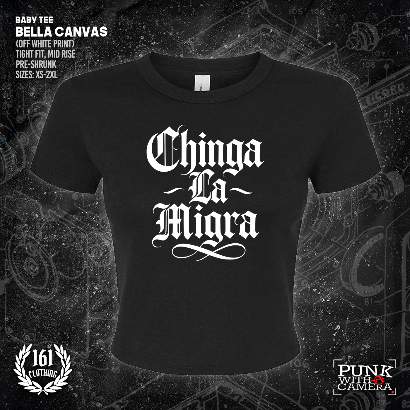 Chinga La Migra - Old English - 161.Clothing - Mutual Aid Design