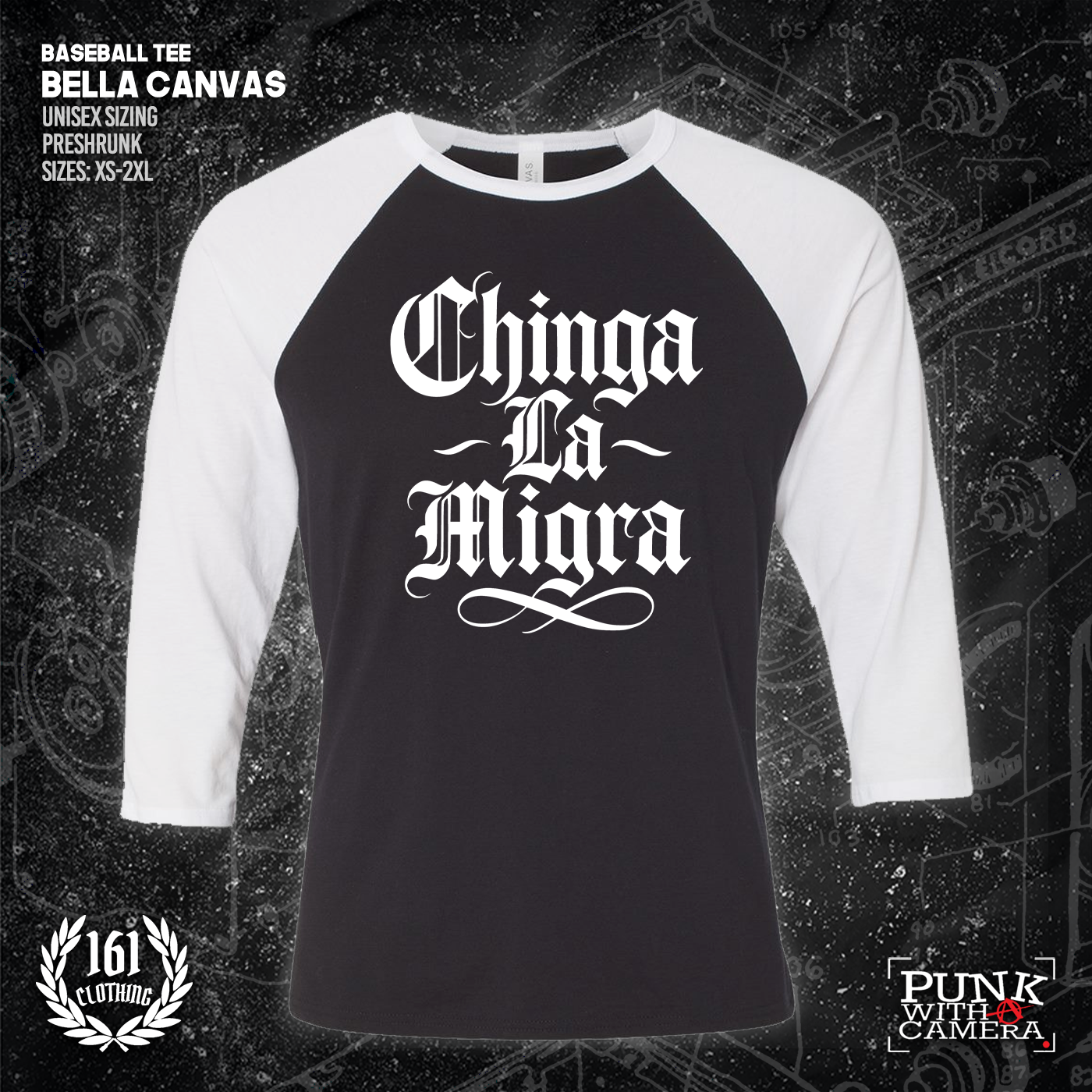 Chinga La Migra - Old English - 161.Clothing - Mutual Aid Design