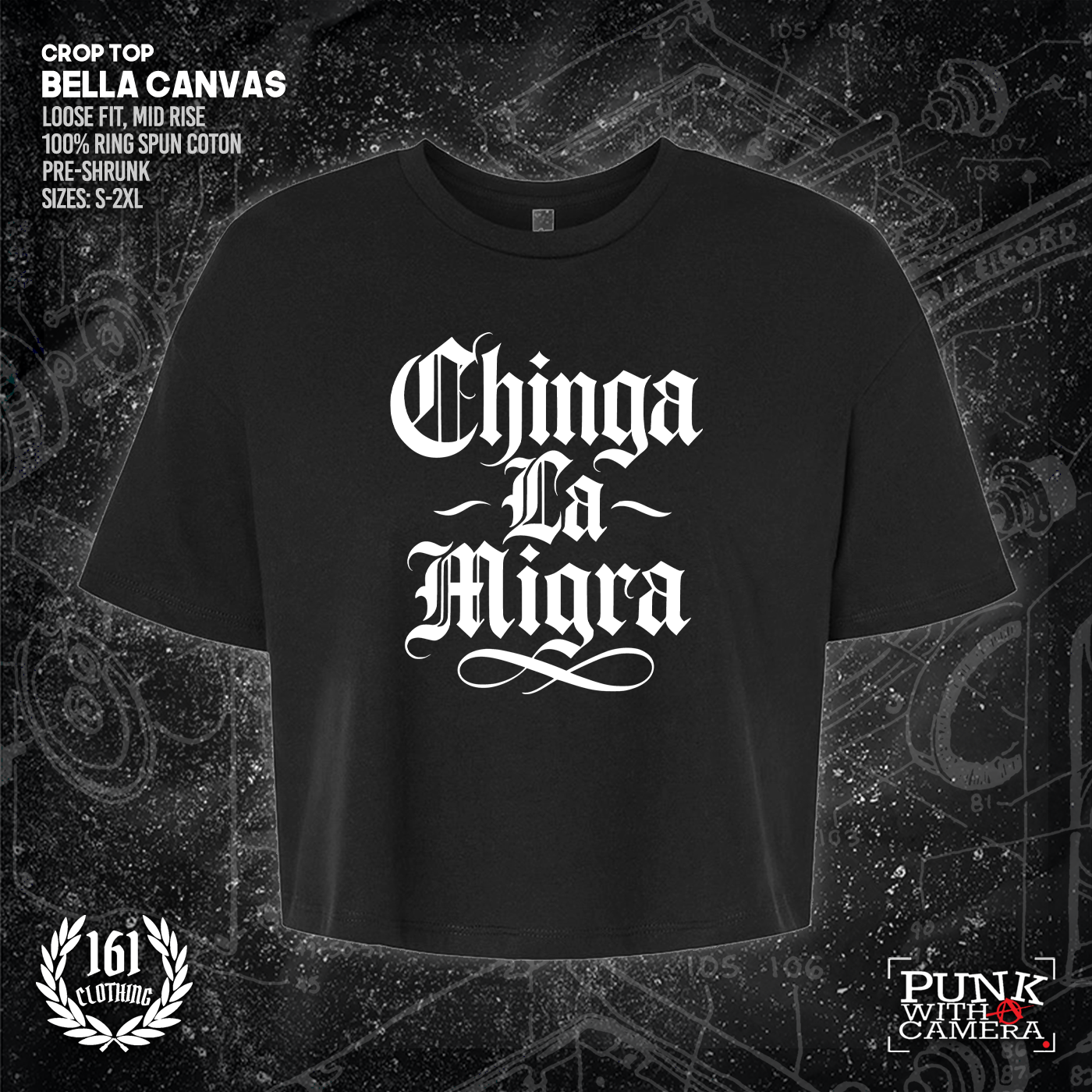 Chinga La Migra - Old English - 161.Clothing - Mutual Aid Design