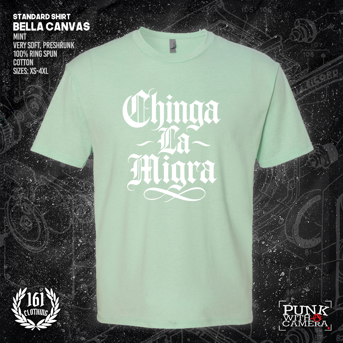 Chinga La Migra - Old English - 161.Clothing - Mutual Aid Design