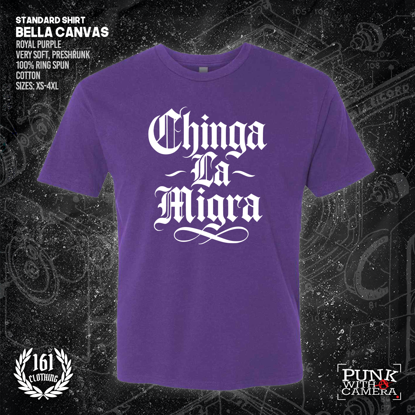 Chinga La Migra - Old English - 161.Clothing - Mutual Aid Design