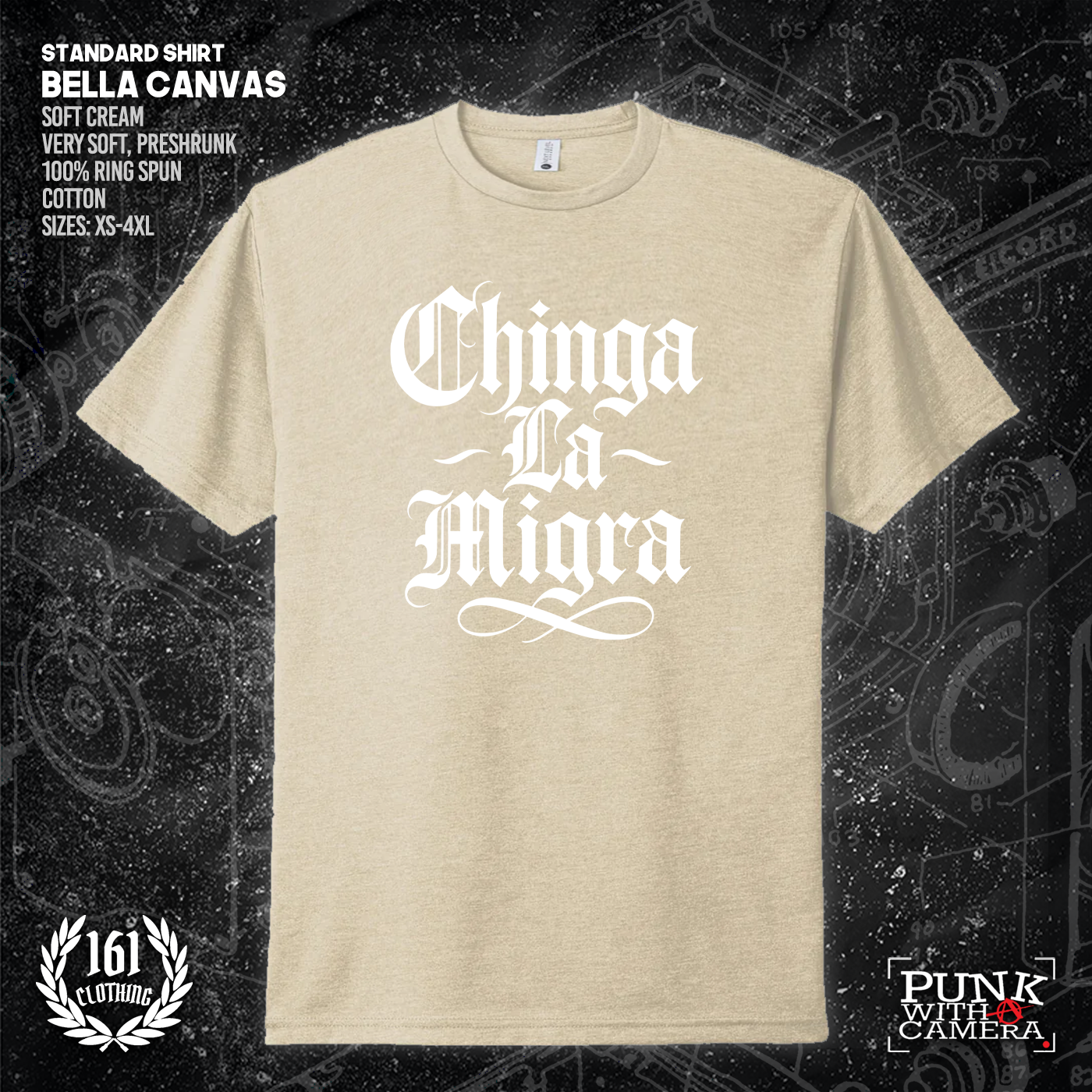 Chinga La Migra - Old English - 161.Clothing - Mutual Aid Design