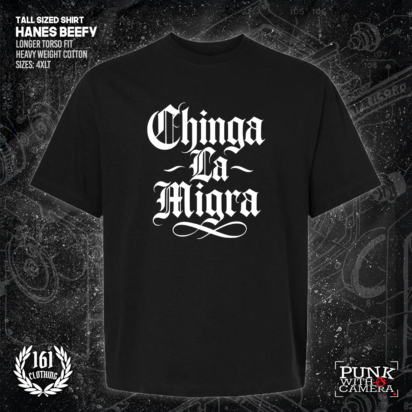 Chinga La Migra - Old English - 161.Clothing - Mutual Aid Design