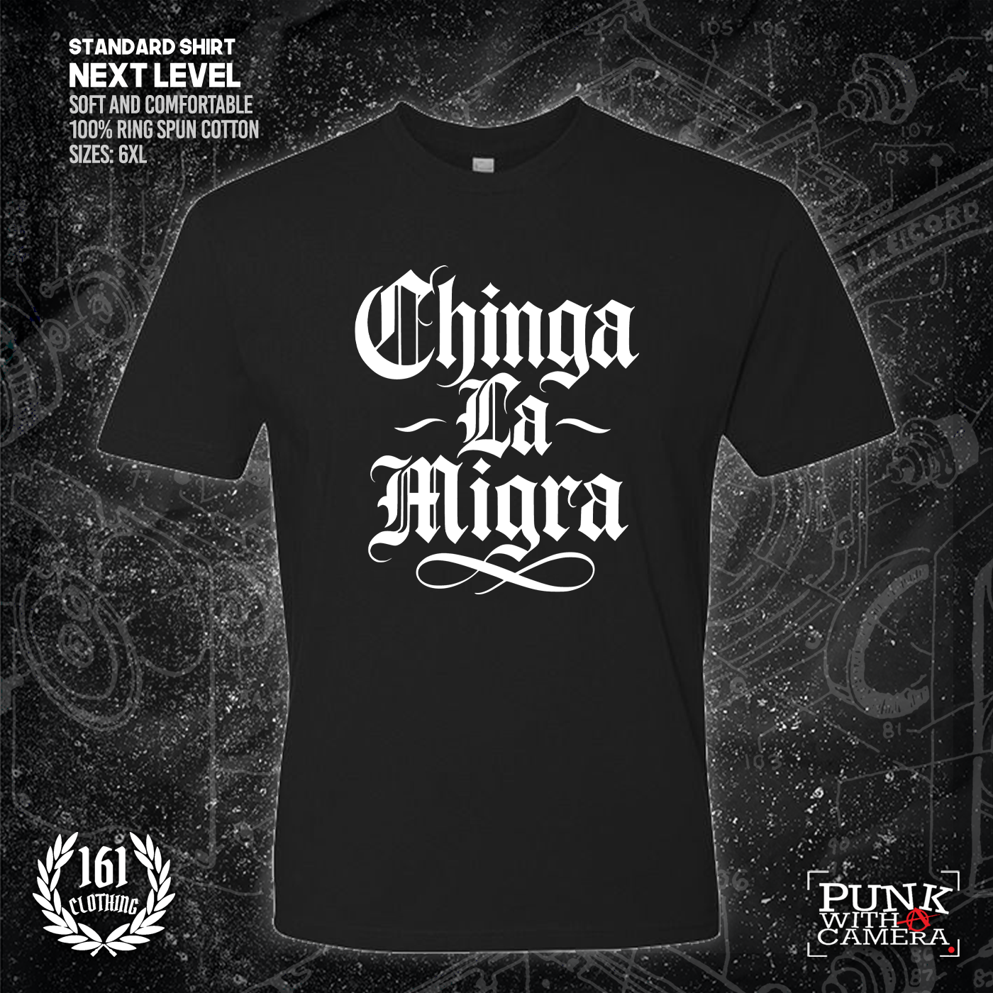 Chinga La Migra - Old English - 161.Clothing - Mutual Aid Design