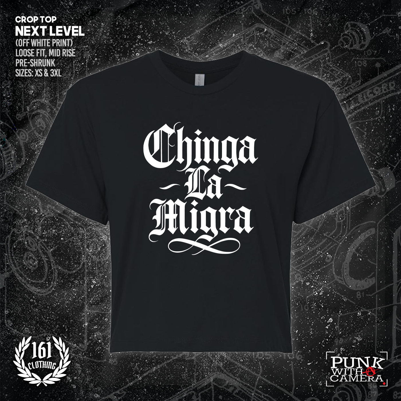 Chinga La Migra - Old English - 161.Clothing - Mutual Aid Design