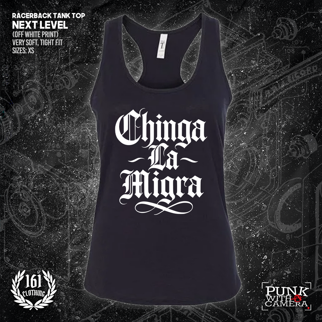 Chinga La Migra - Old English - 161.Clothing - Mutual Aid Design