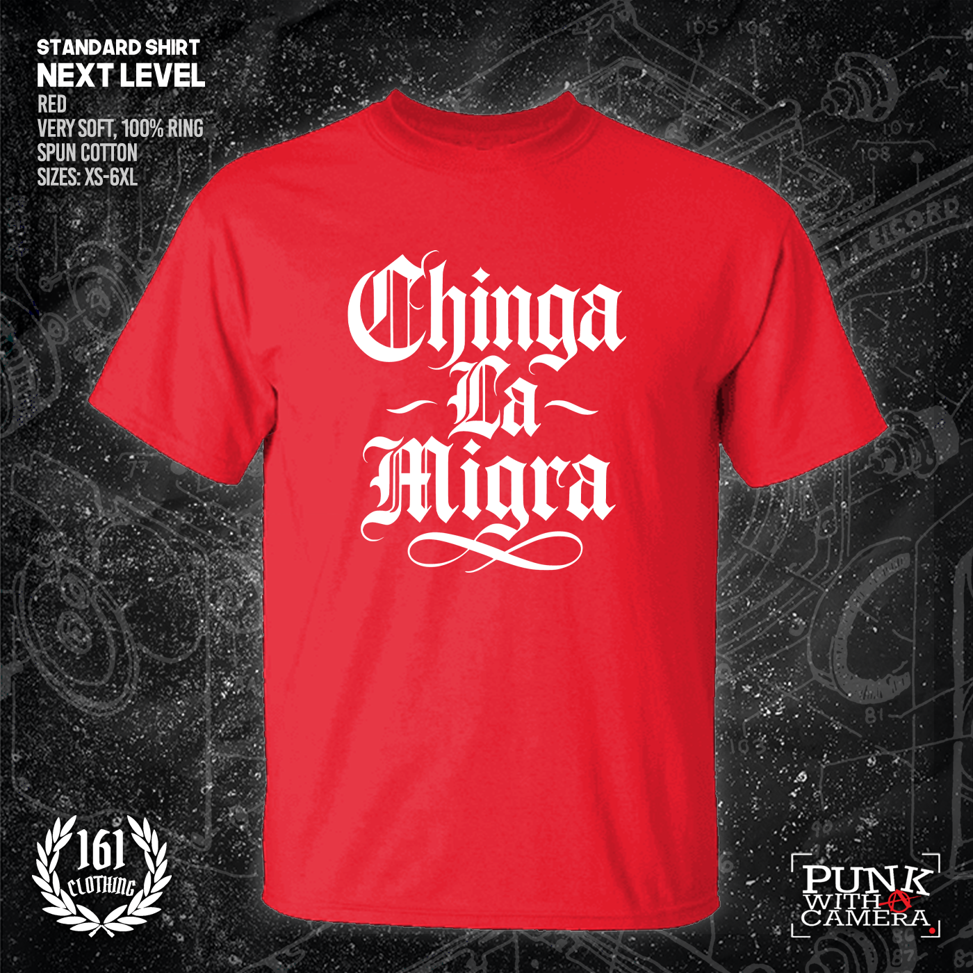 Chinga La Migra - Old English - 161.Clothing - Mutual Aid Design