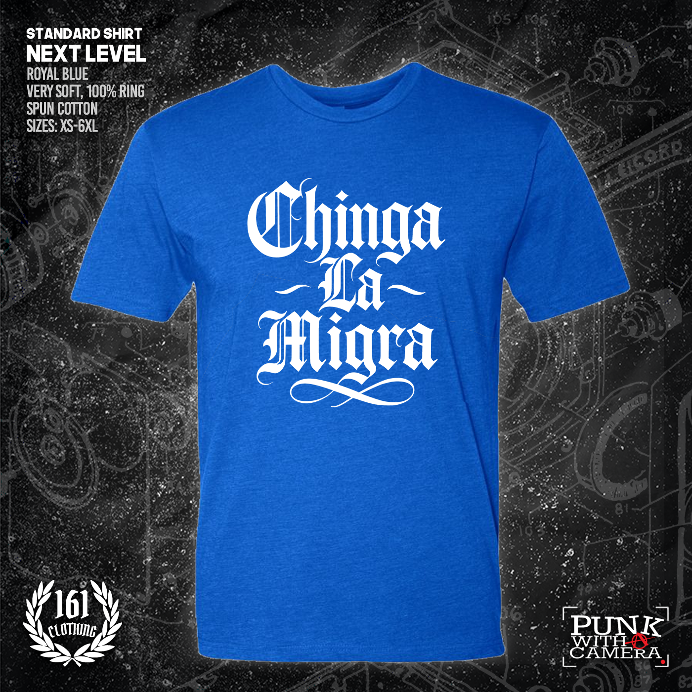 Chinga La Migra - Old English - 161.Clothing - Mutual Aid Design