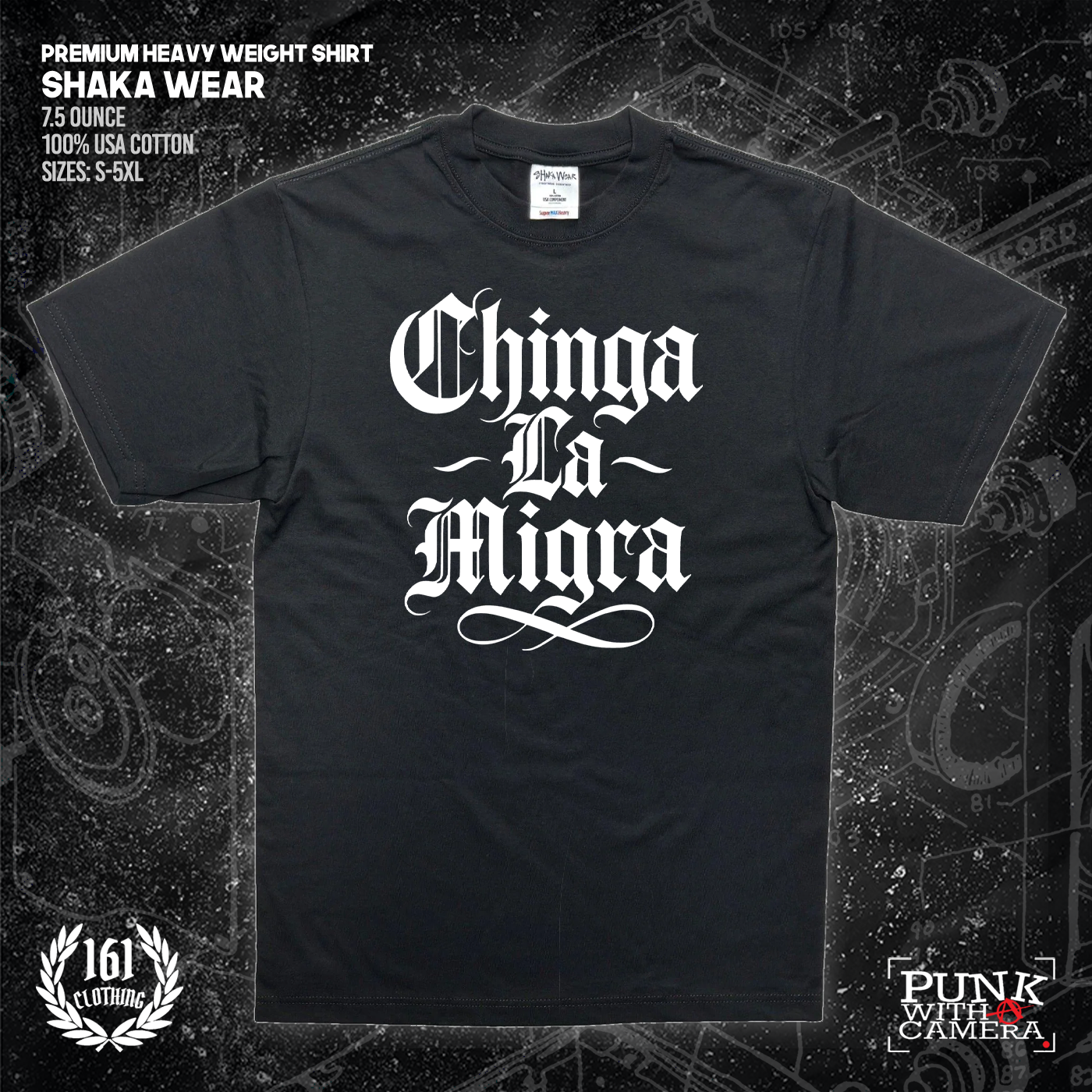 Chinga La Migra - Old English - 161.Clothing - Mutual Aid Design