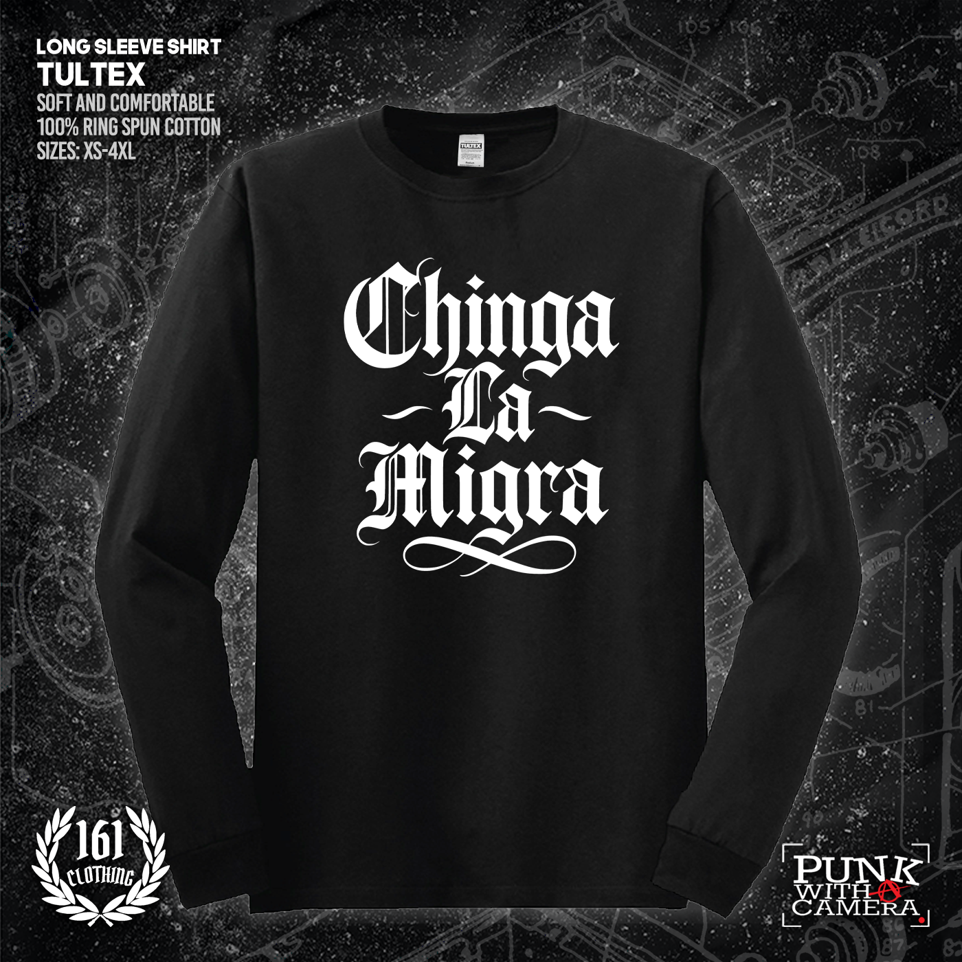 Chinga La Migra - Old English - 161.Clothing - Mutual Aid Design