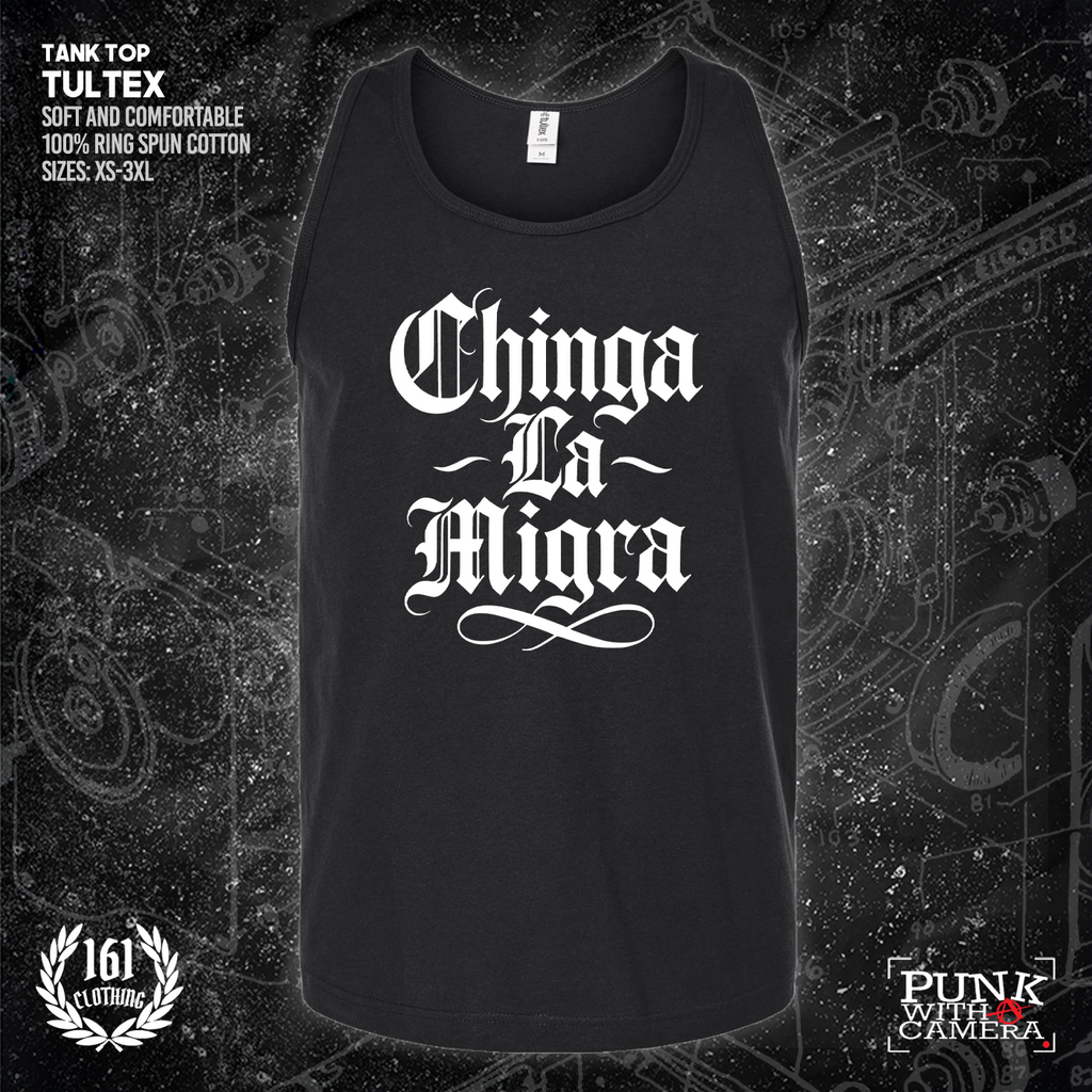 Chinga La Migra - Old English - 161.Clothing - Mutual Aid Design