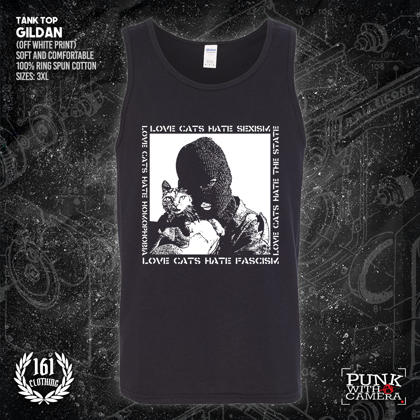 Love Cats Hate Fascism - 161.Clothing