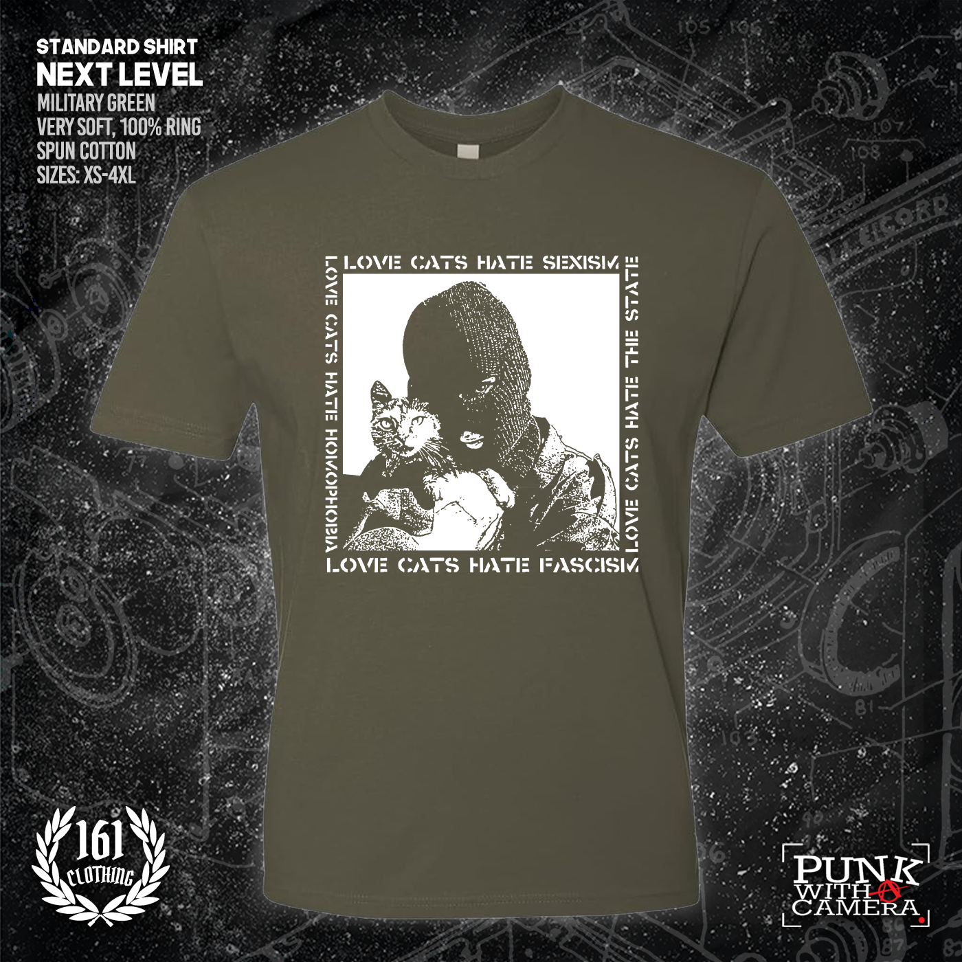 Love Cats Hate Fascism - 161.Clothing