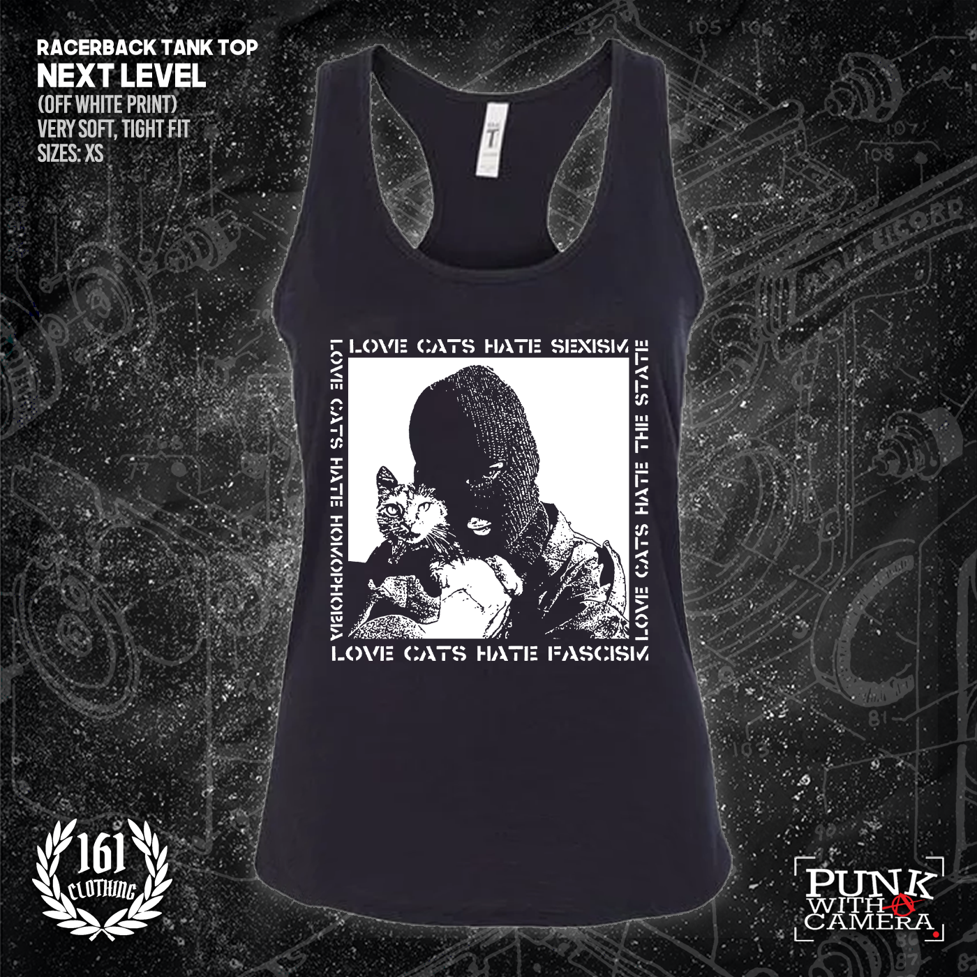 Love Cats Hate Fascism - 161.Clothing